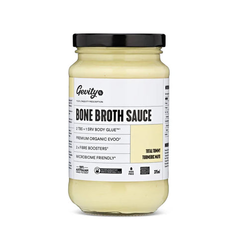 Gevity Bone Broth Sauce Total Tummy Turmeric 375ml