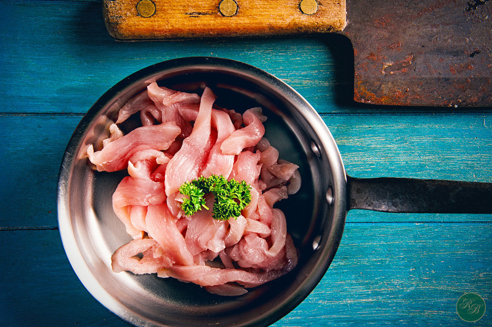 Free Range Stripped Chicken per 500g