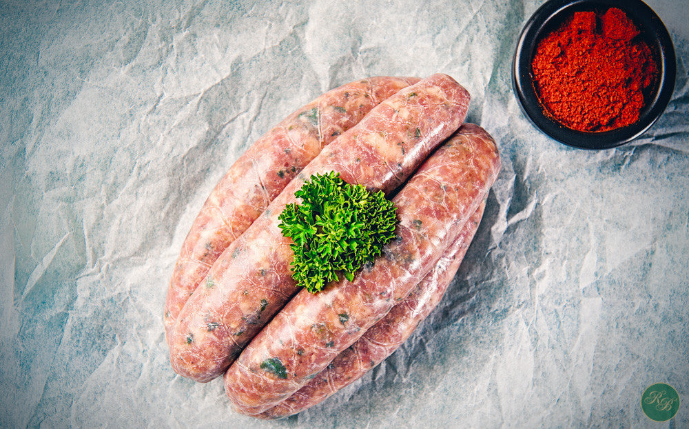 Free Range Pork Mild Northern Italian Sausage(Gluten Free) per 500g