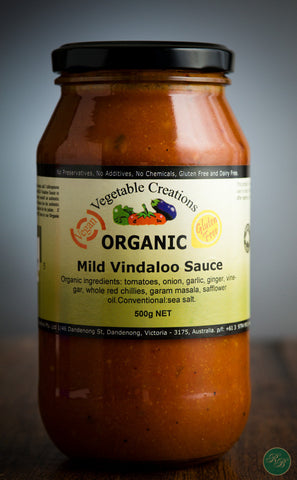 Vegetable Creations Organic Mild Vindaloo Sauce